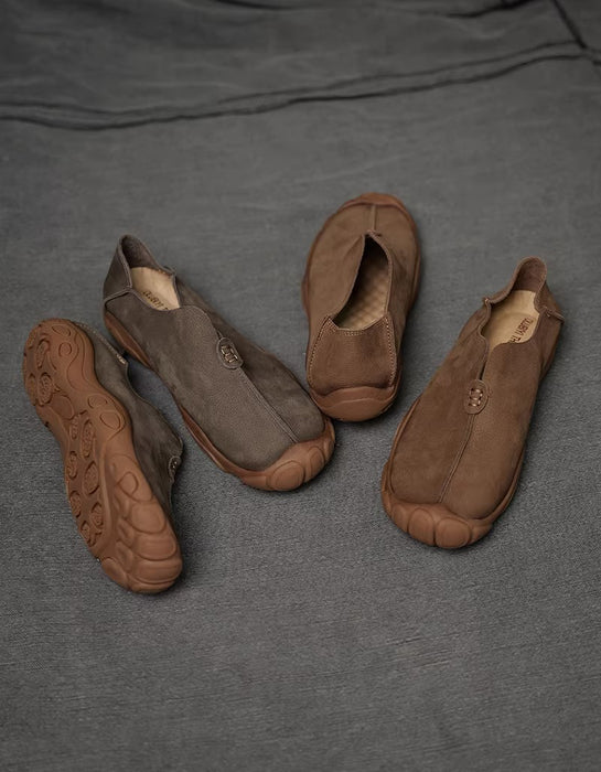 Autumn Spring Handmade Soft Leather Wide Toe Box Shoes for Men (Size 38-Size 44) Obiono Feb Shoe Collection 2026 107.00