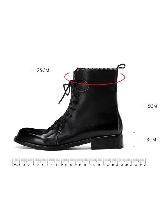 Autumn Spring Handmade Stitching Front Lace-up Martin Boots Jan Shoe Collection 2026 158.80