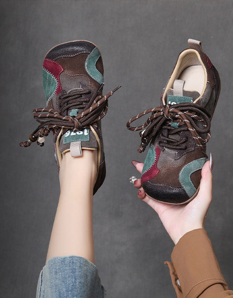 Autumn Suede Leather Stitch  Comfortable Wide Toe Box Sneakers Obiono Jan Shoe Collection 2026 89.80