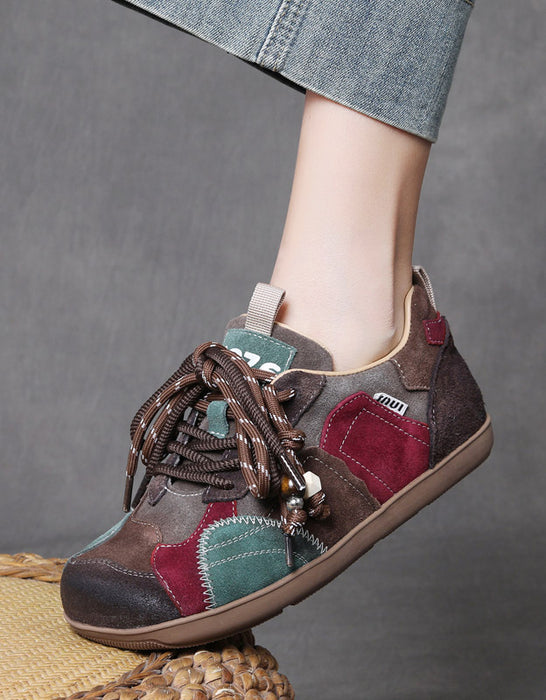 Autumn Suede Leather Stitch  Comfortable Wide Toe Box Sneakers Obiono Jan Shoe Collection 2026 89.80