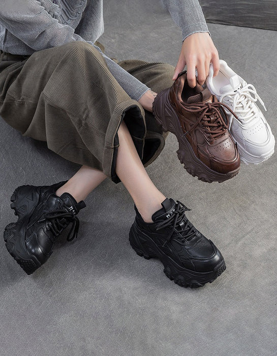 Autumn Winter Comfortable Casual Leather Platform Sneakers Jan Shoes Collection 2026 89.50