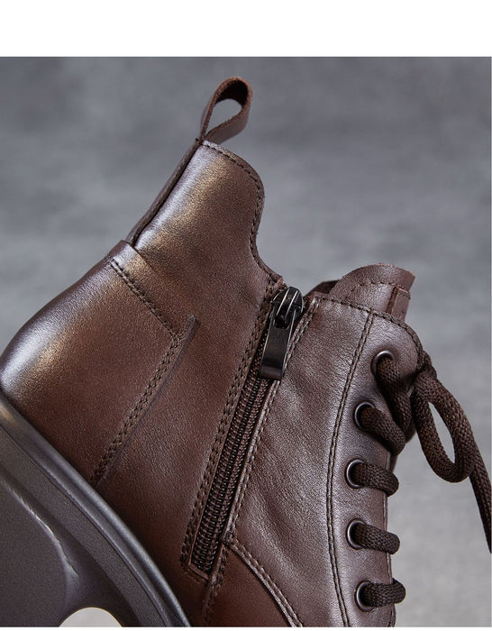 Autumn Winter Platform Comfort Lace-up Ankle Boots Details Jan Shoe Collection 2026 91.00