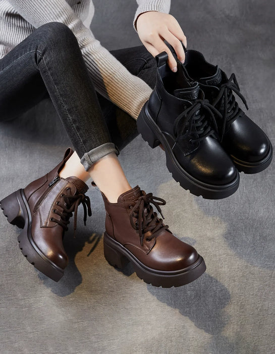 Autumn Winter Platform Comfort Lace-up Ankle Boots Obiono Jan Shoe Collection 2026 91.00