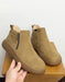 Autumn Winter Comfortable Casual Men's Ankle Boots in color brown