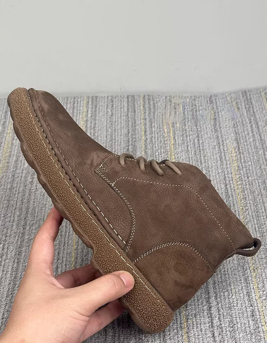 Autumn Winter Comfortable Lace-up Ankle Boots for Men&Women(Size 35-45)