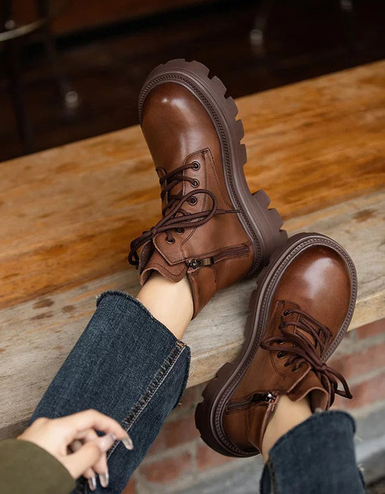 Autumn Winter Comfortable Round Toe Chunky Martin Boots for Women  Obiono Aug Shoes Collection 2026 108.0