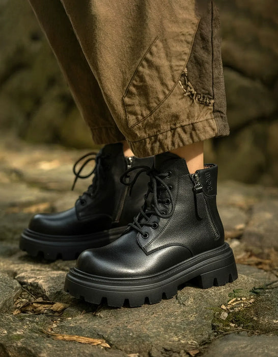 Autumn Winter Comfortable Round Toe Chunky Martin Boots for Women  Obiono Aug Shoes Collection 2026 108.0