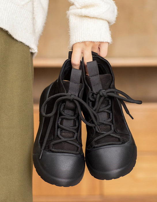 Autumn Comfortable Top Layer Ankle Sneakers Boots Black Jan Shoe Collection 2026 99.00