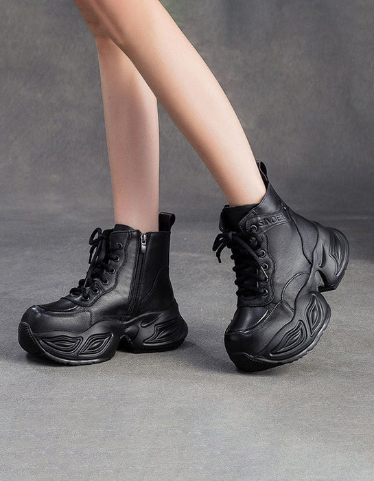 Women's Autumn Winter Cushioned Comfortable Chunky Platform Boots try on, Obiono Oct Shoes Collection 2026, 96.01