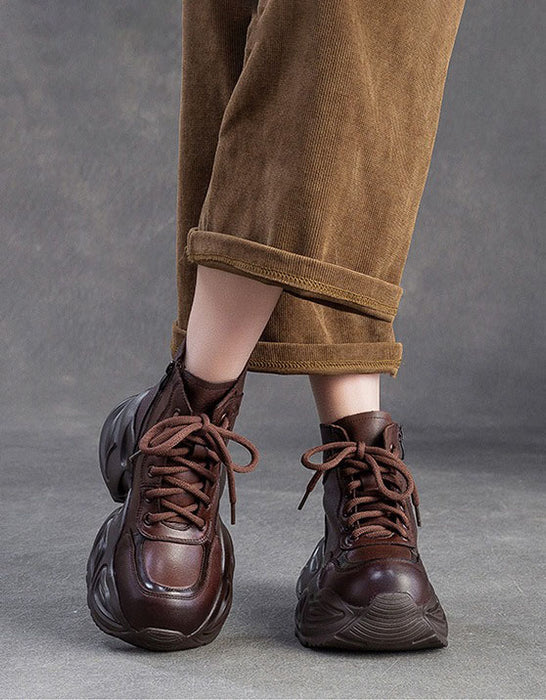 Women's Autumn Winter Cushioned Comfortable Chunky Platform Boots try on, Obiono Oct Shoes Collection 2026, 96.01