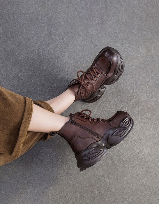 Women's Autumn Winter Cushioned Comfortable Chunky Platform Boots try on, Obiono Oct Shoes Collection 2026, 96.01