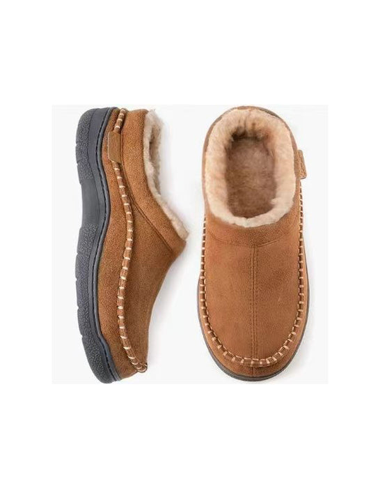 Autumn Winter Fleece-lined Suede Cotton Indoor Slippers (Size41-47) March Shoe Collection 2026 39.90