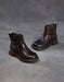Women's Autumn Winter Genuine Leather Buckle Front Ankle Slouch Boots, Obiono Oct Shoes Collection 2026, 95.00