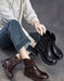 Women's Autumn Winter Genuine Leather Buckle Front Ankle Slouch Boots, Obiono Oct Shoes Collection 2026, 95.00