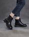 Women's Autumn Winter Genuine Leather Buckle Front Ankle Slouch Boots, Obiono Oct Shoes Collection 2026, 95.00