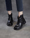 Women's Autumn Winter Genuine Leather Buckle Front Ankle Slouch Boots, Obiono Oct Shoes Collection 2026, 95.00
