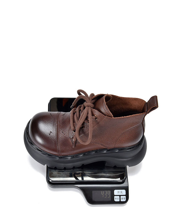 Botas de cuña retro hechas a mano de terciopelo de invierno