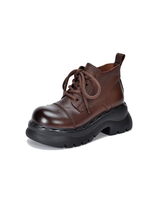 Botas de cuña retro hechas a mano de terciopelo de invierno