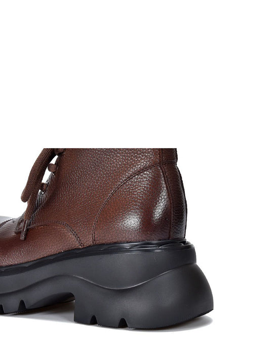 Botas de cuña retro hechas a mano de terciopelo de invierno