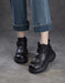Autumn Winter Round Toe Ankle Buckle Platform Boots, Obiono Oct shoes collection 2026, 93.90