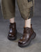 Autumn Winter Round Toe Ankle Buckle Platform Boots, Obiono Oct shoes collection 2026, 93.90