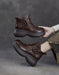 Autumn Winter Round Toe Ankle Buckle Platform Boots, Obiono Oct shoes collection 2026, 93.90