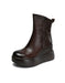 Women's Autumn Winter Round Toe Comfortable Retro Platform Boots black, Obiono Oct shoes collection 2026, 118.00