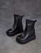 Women's Autumn Winter Round Toe Comfortable Retro Platform Boots Black, Obiono Oct shoes collection 2026, 118.00