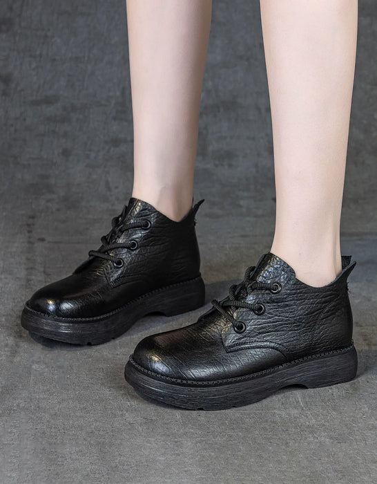 Women's Autumn Winter Soft Soles Comfortable Retro Wide Toe Box Boots black, Obiono Oct shoes collection 2026, 88.90