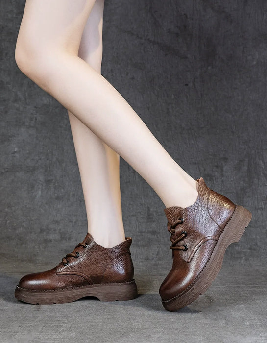 Women's Autumn Winter Soft Soles Comfortable Retro Wide Toe Box Boots brown, Obiono Oct shoes collection 2026, 88.90