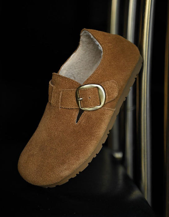 Autumn Winter Suede Fur Lining Comfortable Clogs Jan Shoe Trend 2026 89.00