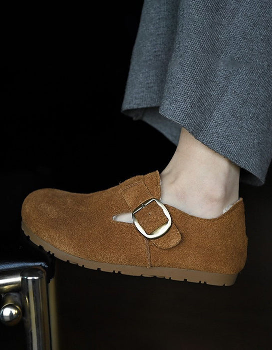 Autumn Winter Suede Fur Lining Comfortable Clogs Jan Shoe Trend 2026 89.00
