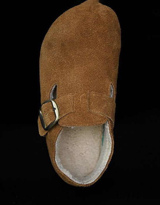 Autumn Winter Suede Fur Lining Comfortable Clogs Jan Shoe Trend 2026 89.00