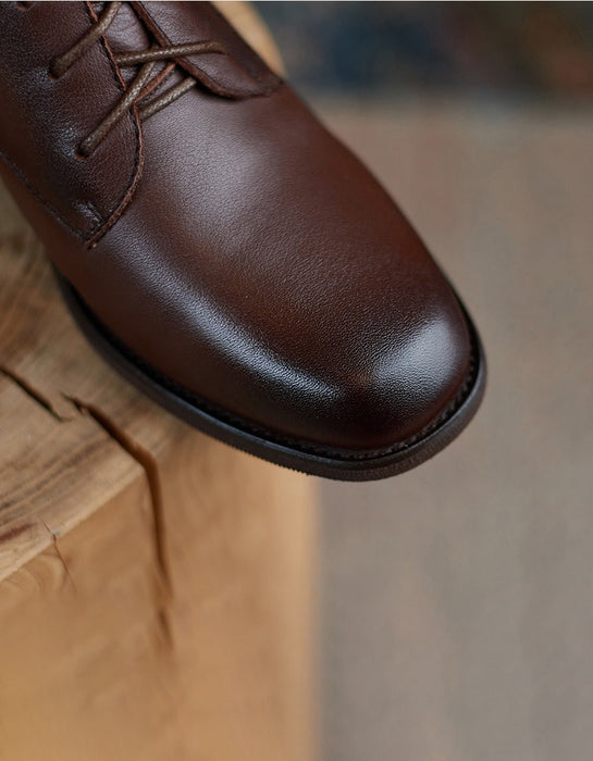 Autumn Winter Vintage Lace-up British Style Boots