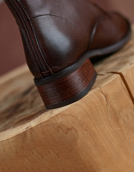 Autumn Winter Vintage Lace-up British Style Boots