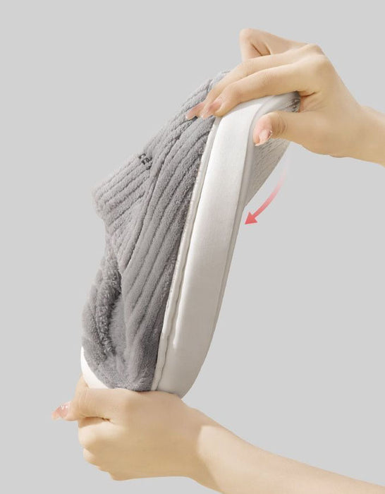 Autumn Winter Warm Fleece-lined Indoor Slippers