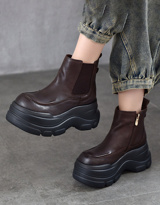 Autumn Winter Waterproof Platform Chelsea Boots