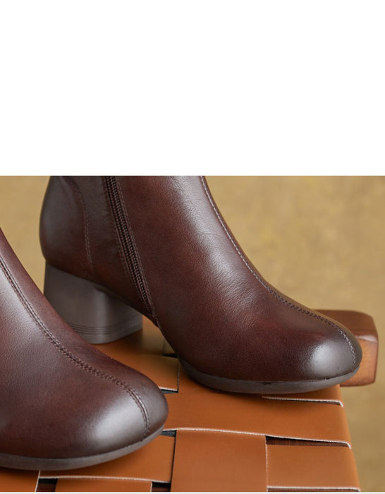 Autumn Winter Women Elegant Chunky Heel Boots