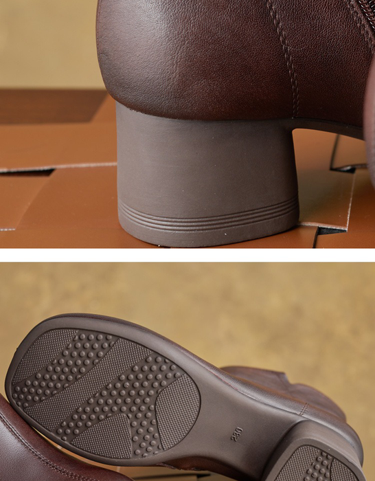 Autumn Winter Women Elegant Chunky Heel Boots