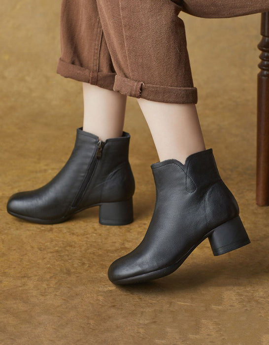Autumn Winter Women Elegant Chunky Heel Boots