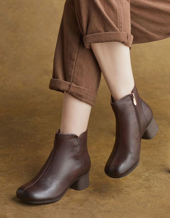 Autumn Winter Women Elegant Chunky Heel Boots