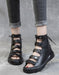 Handmade Leather Fish Toe Roman Boots Sandals Feb New 2020 87.60