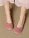 Beaded Decor Handmade Comfort Round Toe Flats for Women June Shoes Collection 2026 99.99
