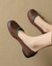 Beaded Decor Handmade Comfort Round Toe Flats for Women June Shoes Collection 2026 99.99