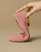 Beaded Decor Handmade Comfort Round Toe Flats for Women June Shoes Collection 2026 99.99
