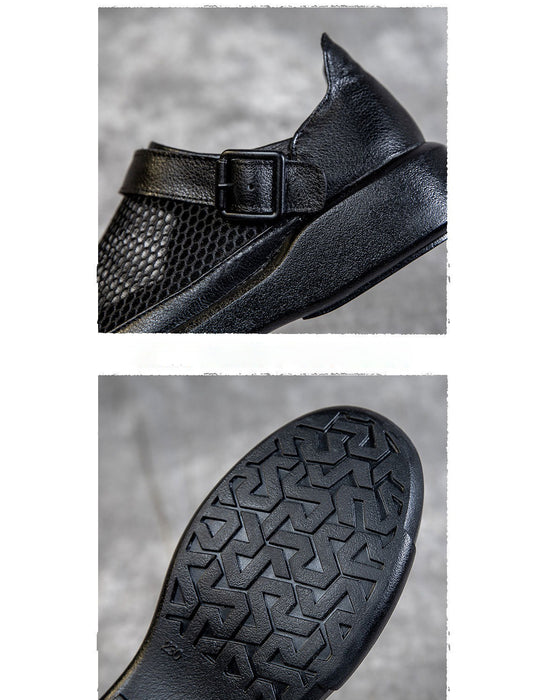 Big Size Summer Breathable Mesh Leather Flat Shoes( size 35-size 43) April Shoes Collection 2026 79.00