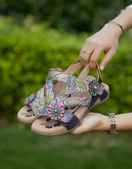 Big Size for Women Summer Comfortable Vintage Embossed Flat Sandals(size 36-size 42) June Shoes Collection 2026 95.00