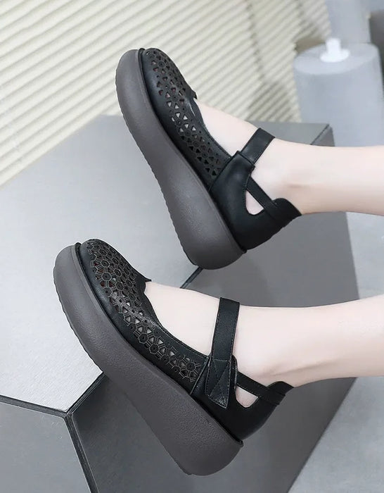 Big Size Summer Hollow Soft Sole Wedge Sandals (Size 35-size 43) May Shoes Collection 2026 81.00