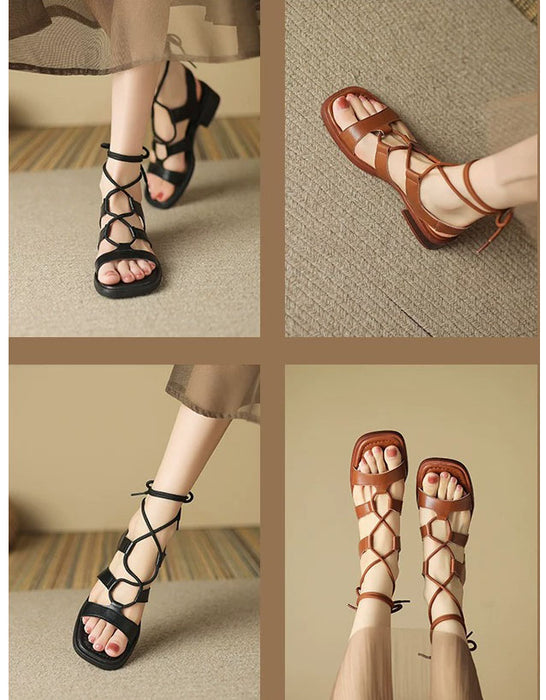 Big Size Sandals for Women Summer Open Toe Roman Style Sandals(size35-size43) June Shoes Collection 2026 99.99