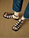 Big Size Sandals for Women, Summer Vintage Strappy Roman Style Sandals, Obiono June Shoes Collection 2026, 101.50